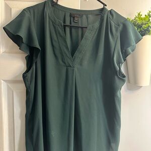 J. Crew Women's Dark Green Blouse